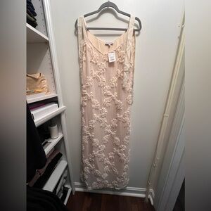 En Saison Floral Appliqué Maxi Dress Size L